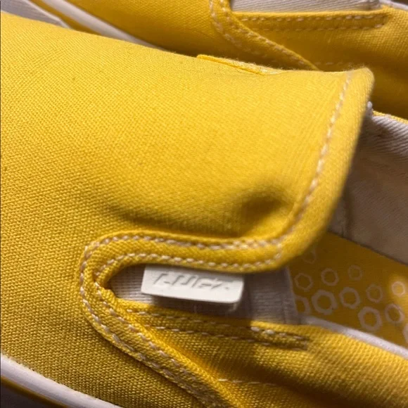 LUDZ Women's Yellow and White Canvas Slip On Shoes Size 8 - Picture 3 of 16